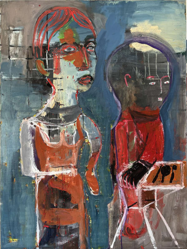 Jobs Done, 2024, Oil on canvas, 80 x 60 cm
