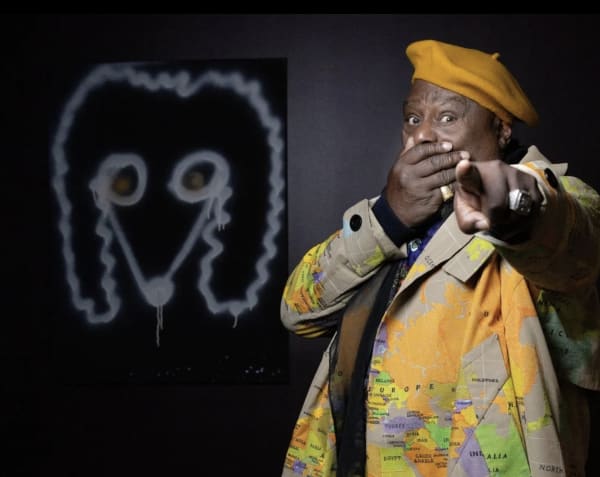 Funk legend turned painter George Clinton opens show in Paris