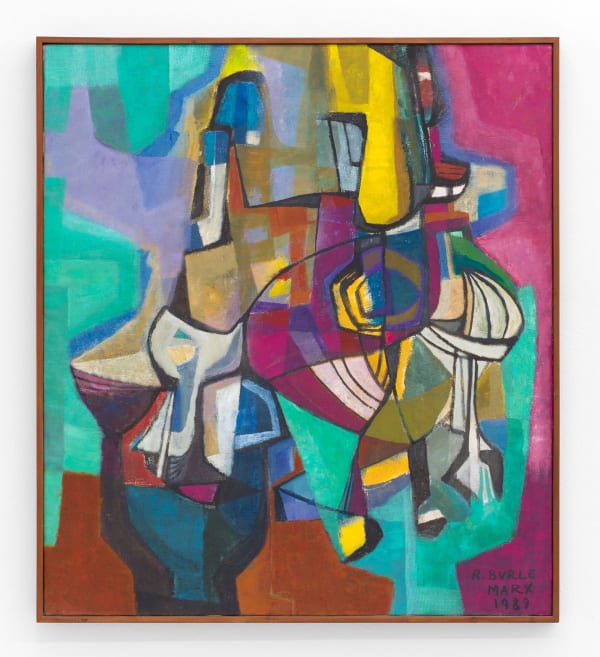 Roberto Burle Marx Abstrato , 1989 Óleo sobre tela 92 x 82 cm