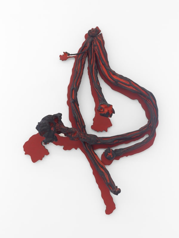 Frans Da série "Sombras" , déc.90 escultura de parede pintada 165 x 125 cm