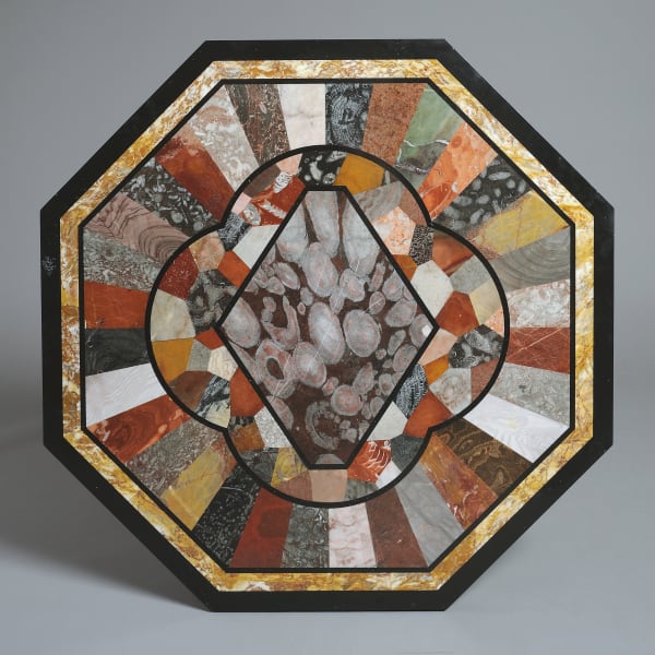 Devon Marble pietra dura table by John Woodley of Torquay, circa 1850