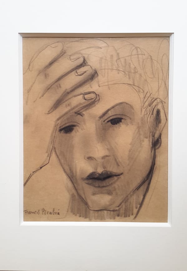 FRANCIS PICABIA (1879-1953) Untitled Circa 1941-1944 Charcoal on paper mounted on cardboard 27 x 21.3 cm Signed Pierre Calte Certificate Published in the Catalogue Raisonné