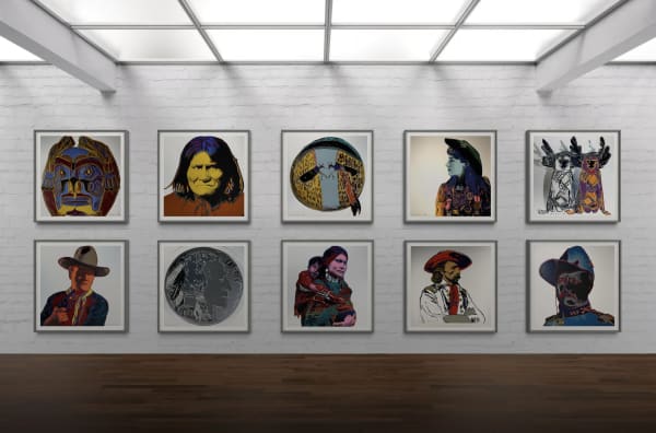 ANDY WARHOL, Cowboys & Indians, 1986