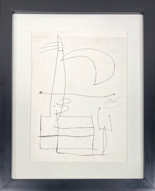 JOAN MIRO, Personnage devant la lune, 1978