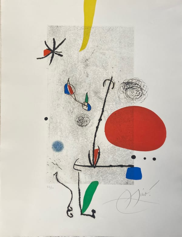 JOAN MIRO, Le pèse-mouche, 1975