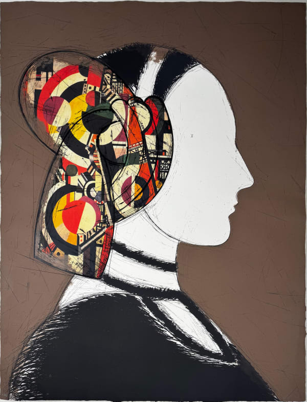 Manolo Valdes Perfil de Mujer Delaunay Available Galeria Cortina