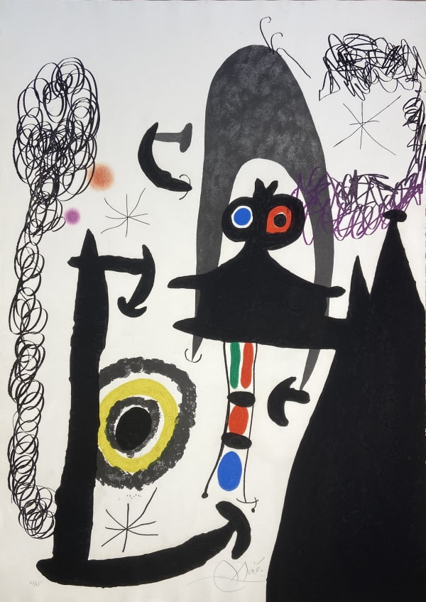 JOAN MIRO, Escalade vers la lune, 1969