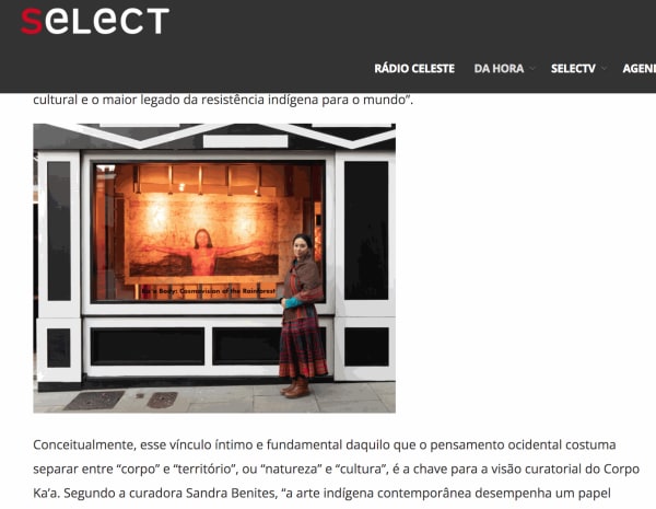 Revista Select Ka’a Corpo: Cosmovisões da Floresta destaca obra de artistas indígenas mulheres January 2022