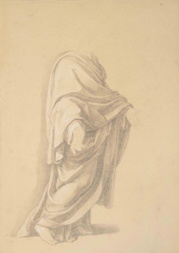 VINCENZO CAMUCCINI Studio di panneggio della Vergine