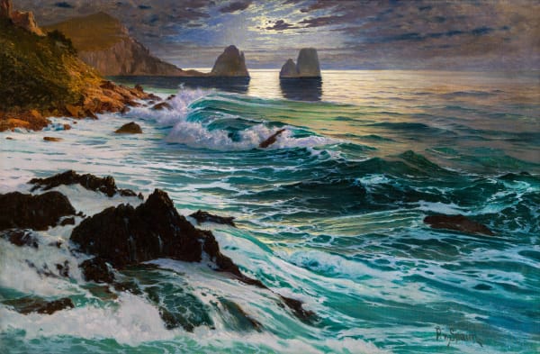 View of the Faraglioni in Capri