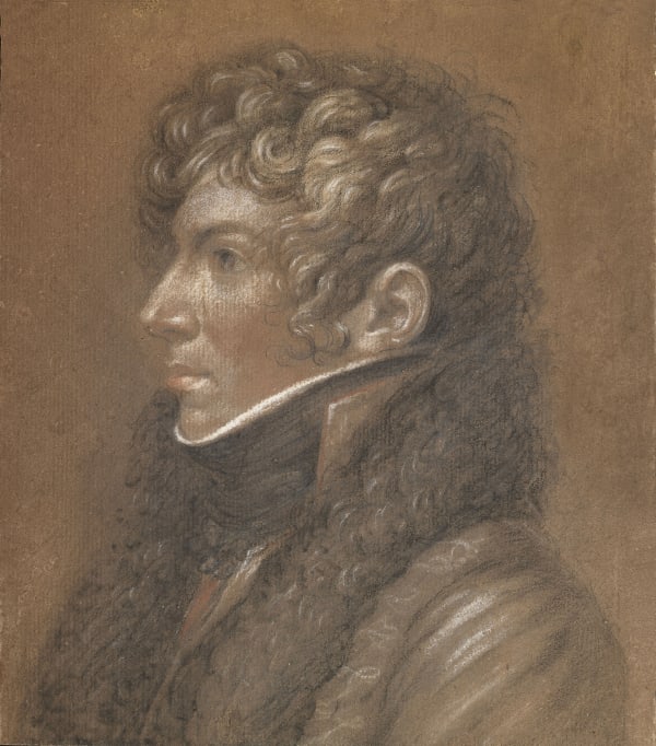 Portrait of a Young Hussar with Napoleon's Army (possibly a Portrait of Auguste-Louis Petiet)