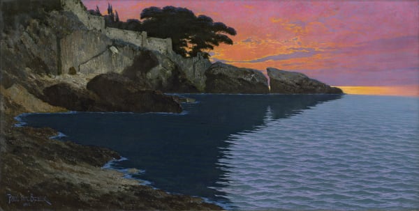Paul von Spaun, Capri at Sunset, 1911 • Antonacci Lapiccirella Fine Art, Roma