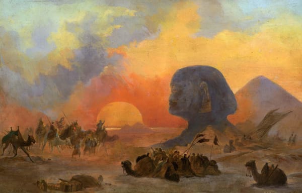 Il Cairo, il vento Simun nel deserto