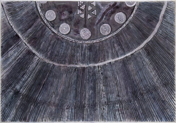 Jupe, Vietnam, Tecnica mista su carta giapponese applicata su tela, 81 x 116 cm