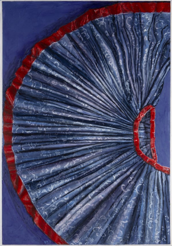 Jupe, Inde, Tecnica mista su carta giapponese applicata su tela, 100 x 81 cm