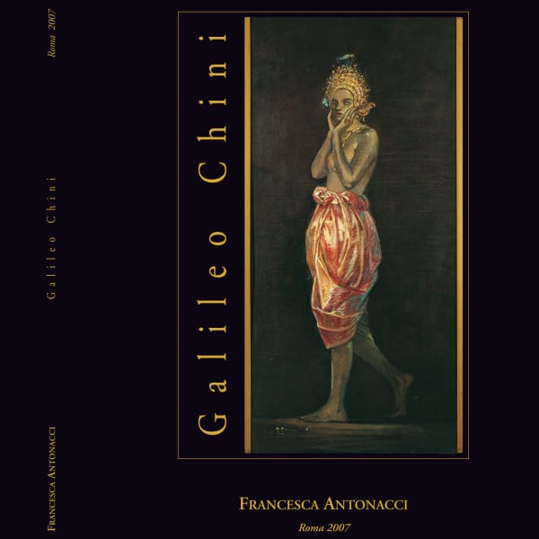 Galileo Chini, "Mesù l'attrice", 1913, olio su telà, 200 x 138 cm | firmato e datato in basso a destra : 'G.CHINI MCMXIII'