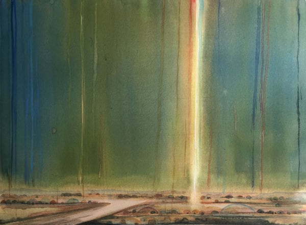 Sujith S.N. Emphasizing Stillness, 2021 Watercolour on paper 10.75 x 14.75 in