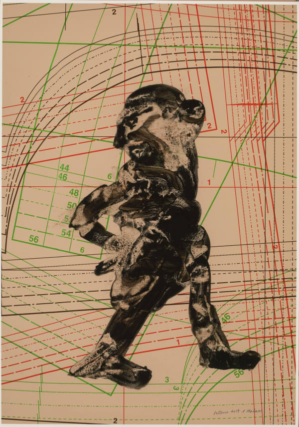 Nalini Malani Patterns Mixed media on paper 30.25 x 21 in | 77 x 53.5 cm 2017