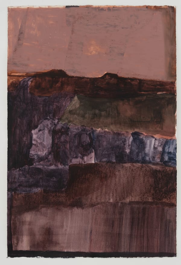 Biraaj Dodiya Notes from a Castle II Mixed media on paper 22.5 x 15 in |. 57.25 x 38 cm 2022