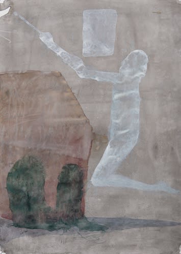 Atul Dodiya Untitled - III Watercolour on paper 16.25 x 11.5 inches 2022