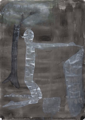 Atul Dodiya Untitled - IX Watercolour on paper 16.25 x 11.5 inches 2022