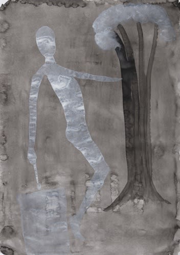 Atul Dodiya Untitled - VII Watercolour on paper 16.25 x 11.5 inches 2022