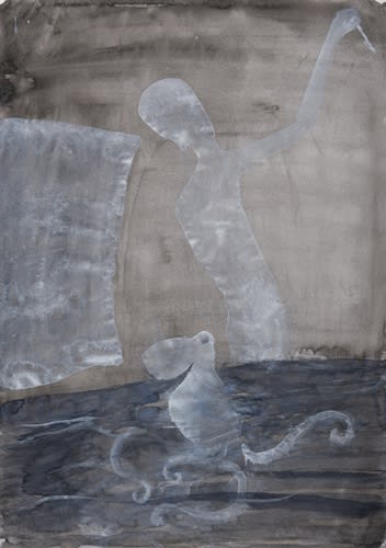 Atul Dodiya Untitled - VIII Watercolour on paper 16.25 x 11.5 inches 2022