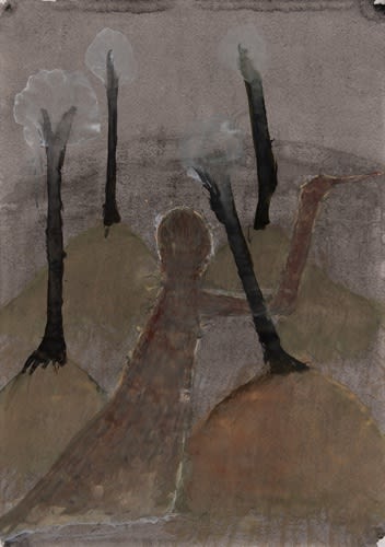 Atul Dodiya Untitled - XII Watercolour on paper 16.25 x 11.5 inches 2022