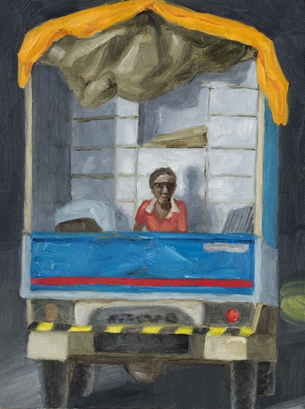 Sudhir Patwardhan Truck, 2023 Oil on canvas
