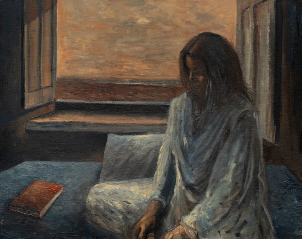 Zaam Arif The Dreamer, 2024 Oil on canvas 30 x 24 in