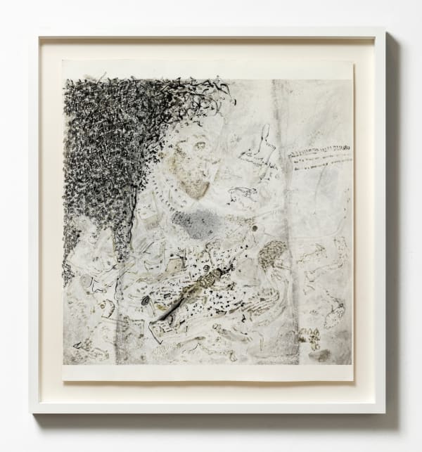 Vivan Sundaram Untitled, 2019 Drawing on pigment print 23.5 x 23.5 in