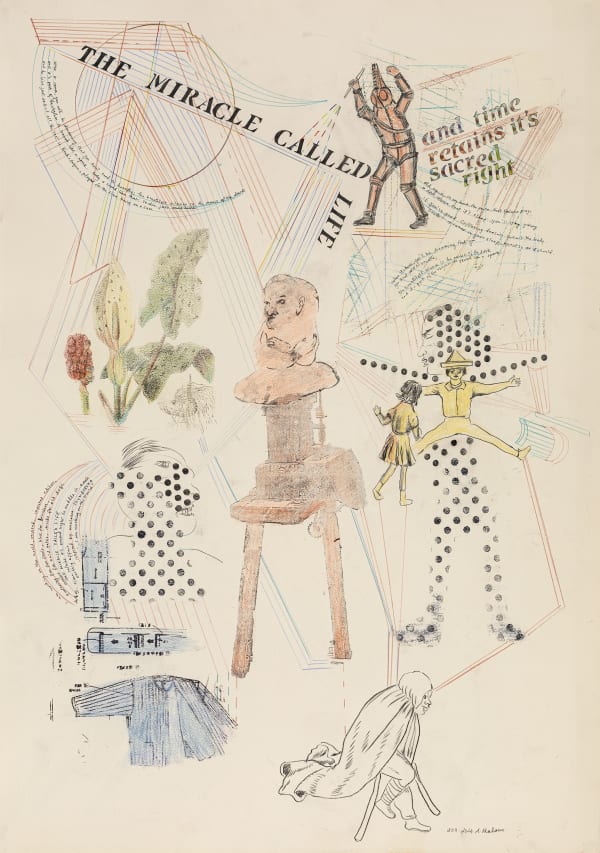 Nalini Malani The Miracle Called Life Mixed media on paper