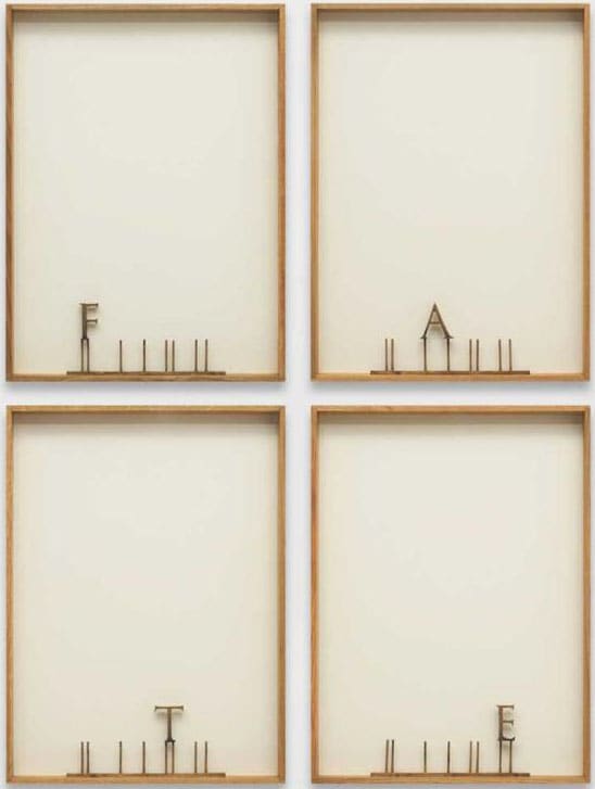 Shilpa Gupta FATE Gun metal, wood