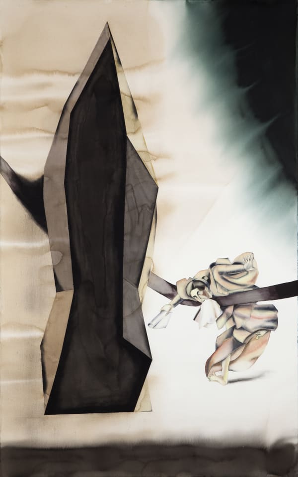 Relay (for Mike Kelley) Watercolour, charcoal and soft pastel on paper 2012