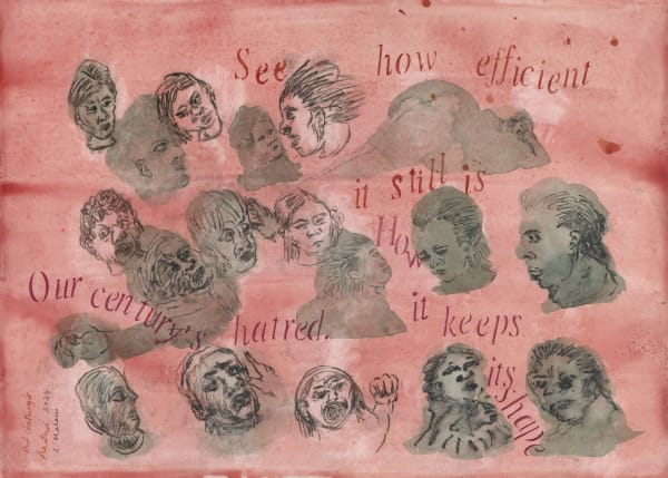 Nalini Malani Our Century's Hatred Acrylic, ink, pencil on Arches paper