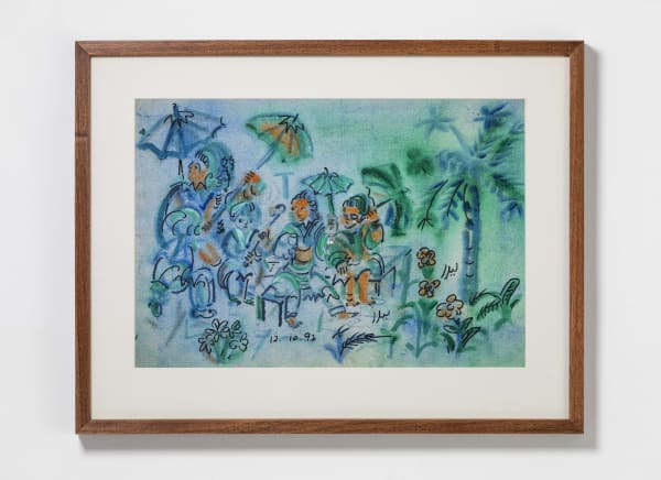 Untitled Watercolour, sketch pen and pastel on paper 14 x 20.5 in 1992