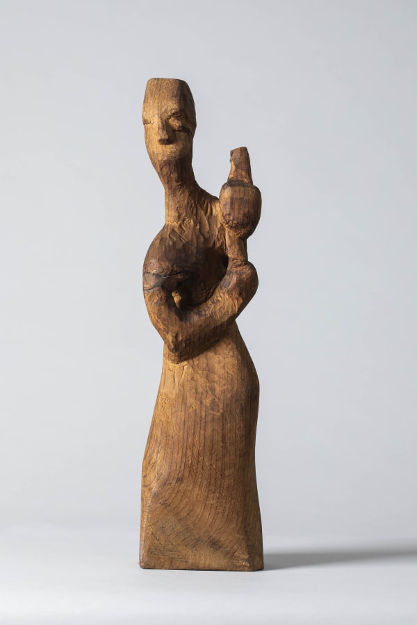 Untitled Wooden Sculpture 19.5 x 3.5 x 4.5 in