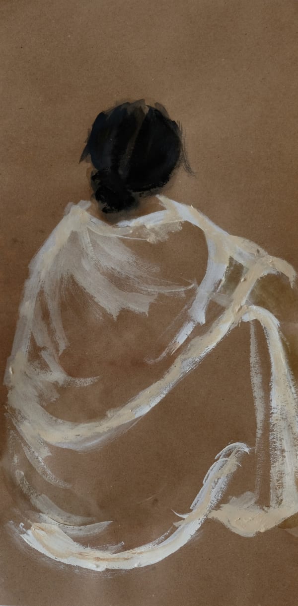 Joya Mukerjee Logue Our Shared Sari 04 Watercolour & acrylic on paper