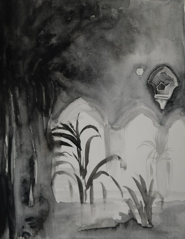 Joya Mukerjee Logue Rajo Villa After the Rain Watercolour on paper