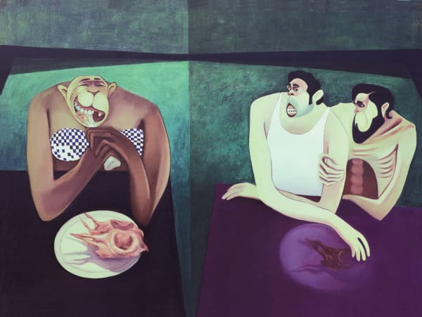 Rameshwar Broota Anatomy of that old story, 1970 55 x 80 in