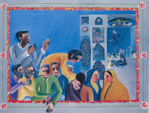 Bhupen Khakhar Waiting for Darshan, 2001 Oil on canvas 175 x 228 cm