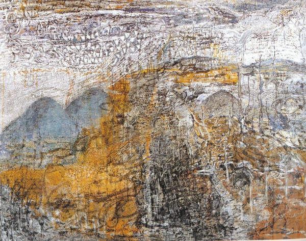 Jayashree Chakravarty Oil, acrylic and graphite on canvas 71 x 90 in 2000