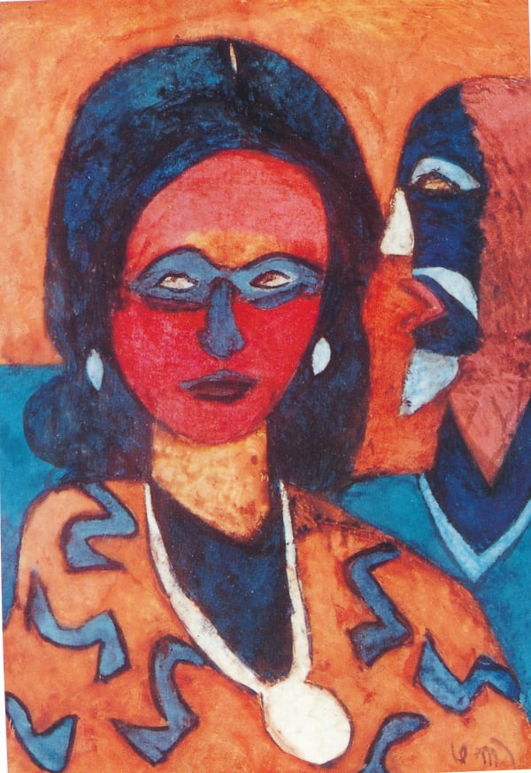 K. G. Subramanyan Radhi, 2000 Acrylic on Acrylic Sheet 11.5 x 8 in