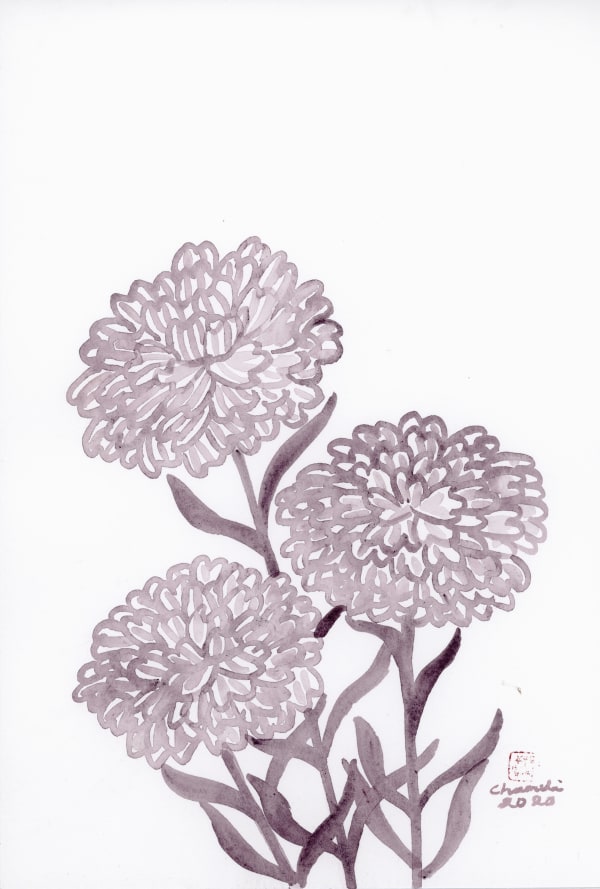 Chameli Ramachandran Untitled, 2020 Chinese ink & watercolour on paper 11 x 7.5 in