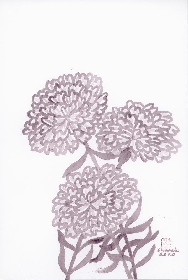 Chameli Ramachandran Untitled, 2020 Chinese ink & watercolour on paper 11 x 7.5 in