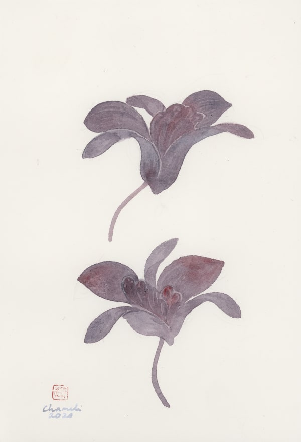 Chameli Ramachandran Untitled, 2020 Chinese ink & watercolour on paper 11 x 7.5 in