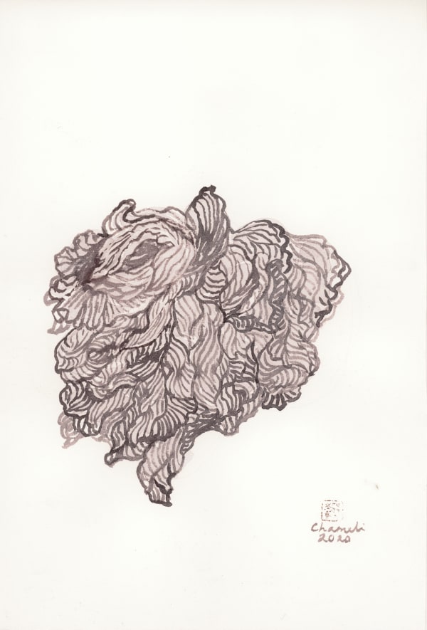 Chameli Ramachandran Untitled, 2020 Chinese ink & watercolour on paper 11 x 7.5 in