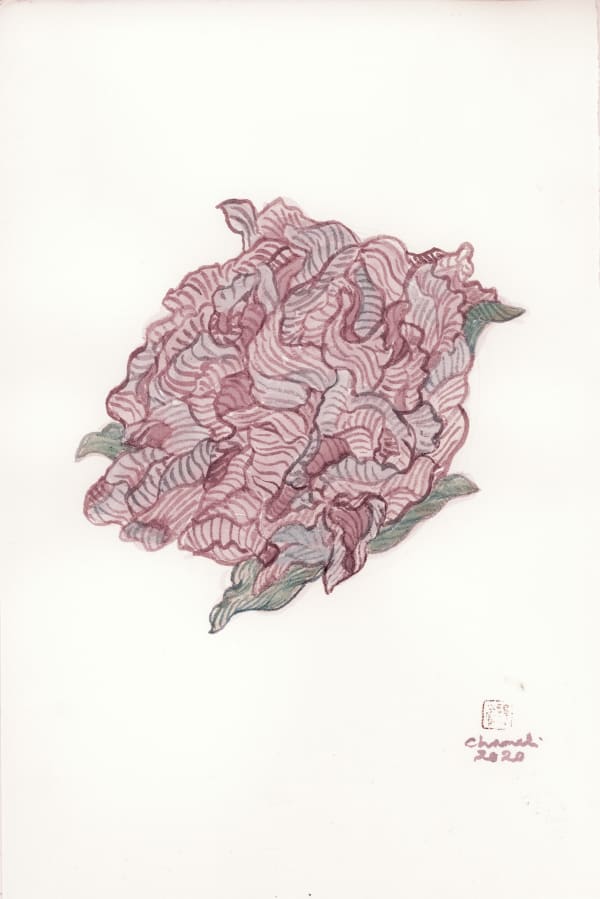 Chameli Ramachandran Untitled, 2020 Chinese ink & watercolour on paper 11 x 7.5 in