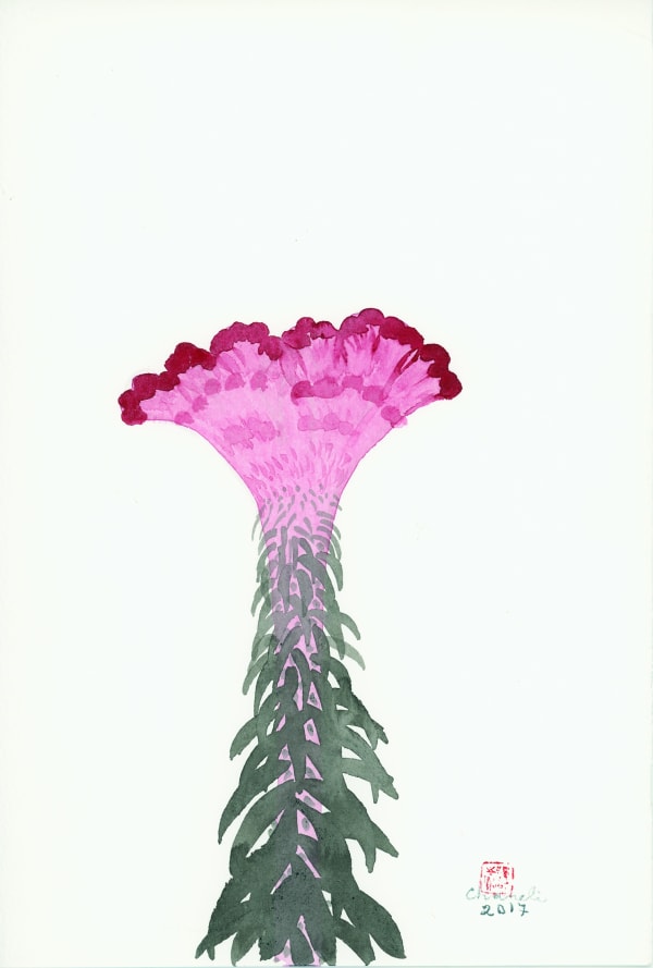 Chameli Ramachandran Untitled, 2017 Chinese ink and watercolour on paper 11" x 7"