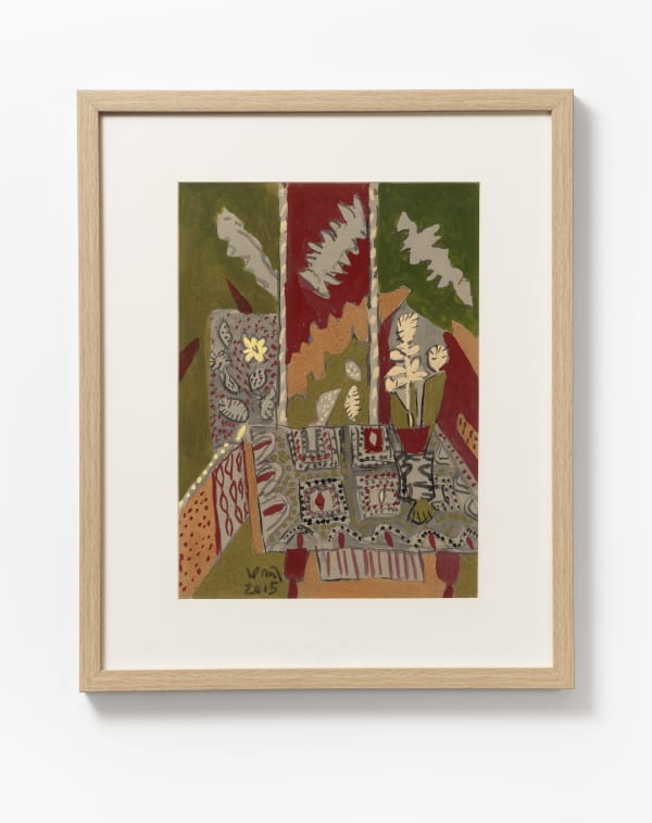 K.G. Subramanyan Untitled Gouache on handmade paper